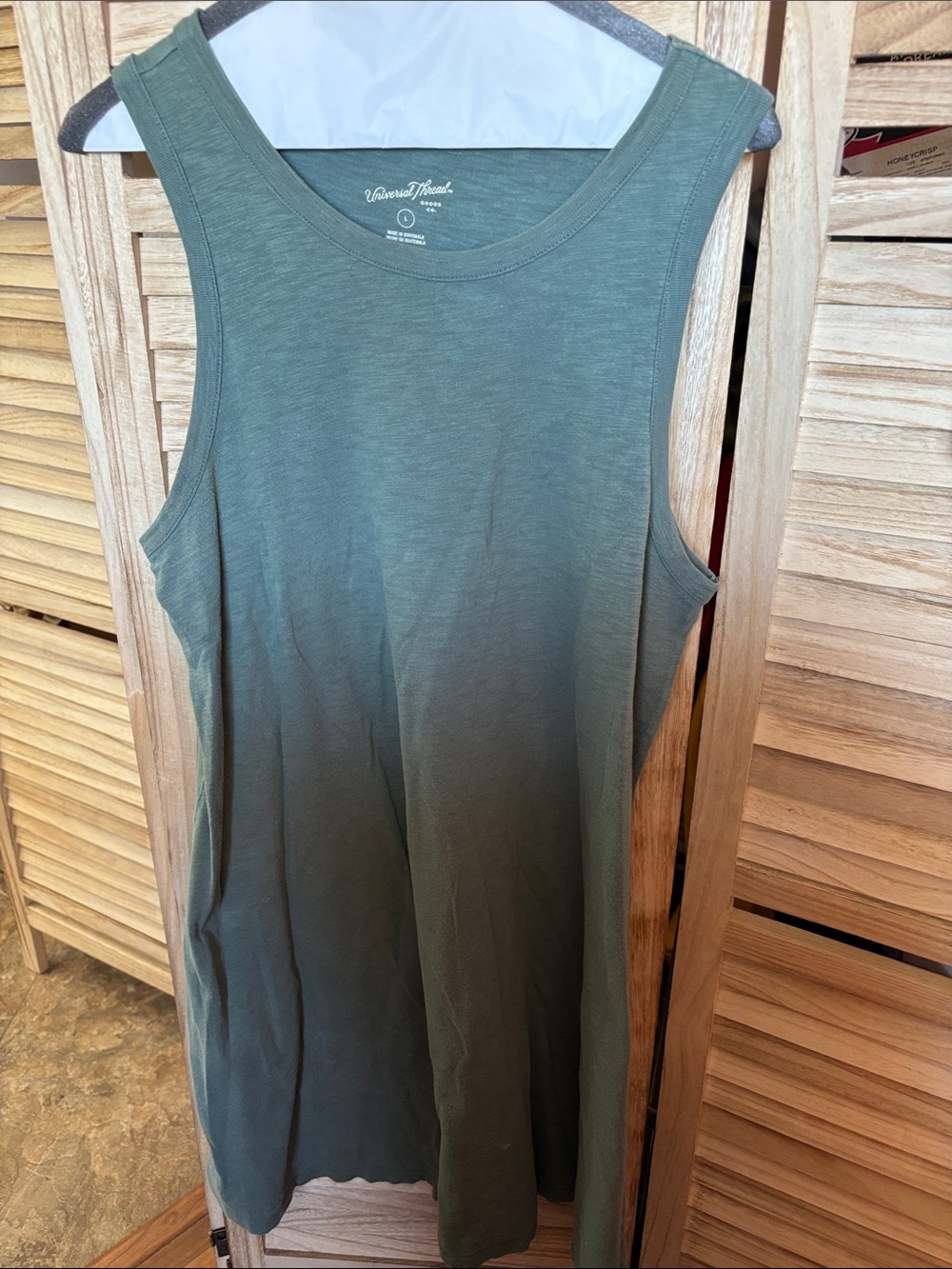 FINAL MARKDOWN Thread Sleeveless Tank Dress - Green Large